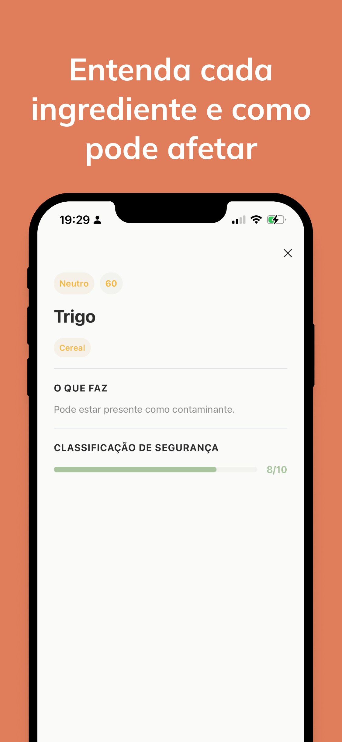 Detalhe do ingrediente