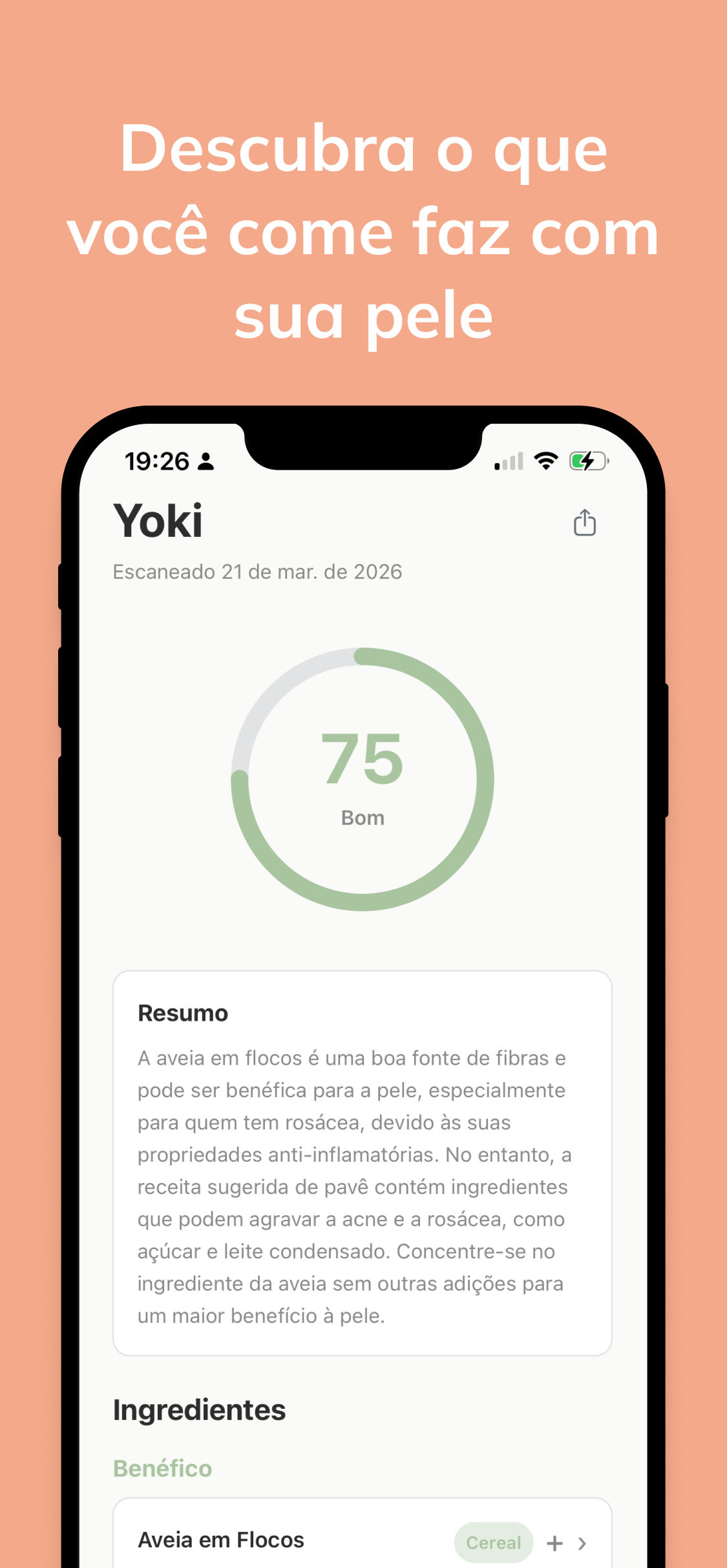 Resultado do scan no GlowScan